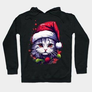 Christmas Cat - Winter Holiday Gift Hoodie